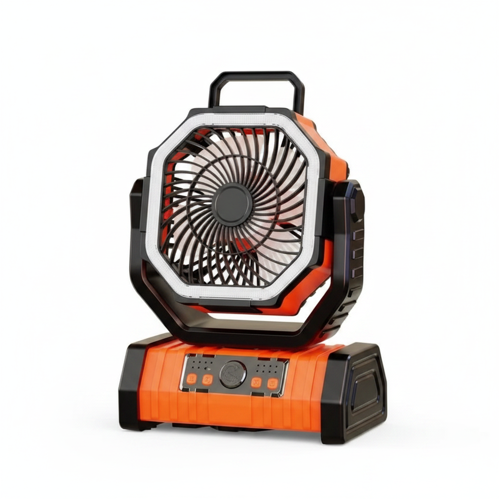 Outdoor Household Power Bank LED Light Camping Fan