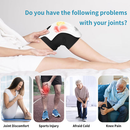 Intelligent Kneading Heating Knee Massager Rechargeable Pain Relief Infrared Laser Vibration Knee Massager
